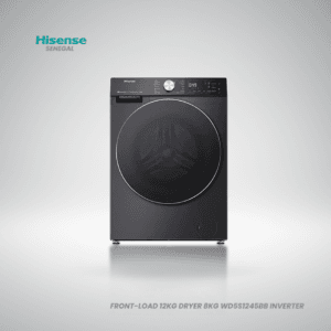 Machine à laver séchante Hisense WD5S1245BB 12kg lavage 8kg séchage moteur Inverter et technologie Steam Care