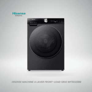 Machine à laver hublot Hisense WF5S123BB 12kg grise moteur Inverter classe énergétique A