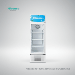 Vitrine réfrigérée Hisense FL-42FC 320 litres avec porte vitrée verrouillable et éclairage LED