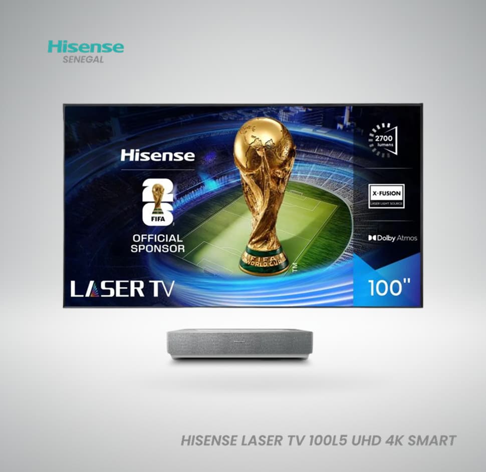 Hisense Laser TV 100L5 UHD 4K 100 pouces