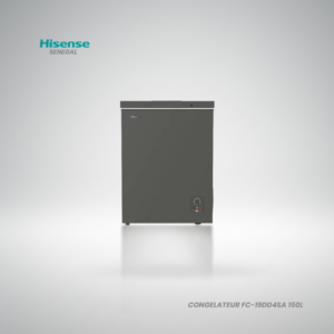 Mini congélateur coffre Hisense FC-12DD4SA 120 litres blanc compact avec roulettes