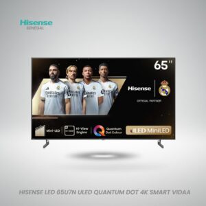 Téléviseur Hisense 65U7N Mini-LED ULED 65 pouces 4K Smart TV VIDAA