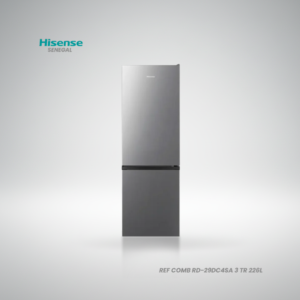 Réfrigérateur combiné Hisense RD-29DC4SA 226 litres gris avec congélateur 3 tiroirs et clayettes en verre
