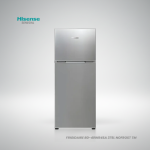 Réfrigérateur Hisense RD-49WR4SA 375 litres finition inox avec congélateur haut et technologie No Frost