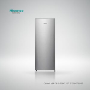 Congélateur vertical Hisense RS-20DC 157 litres blanc avec 5 tiroirs de rangement