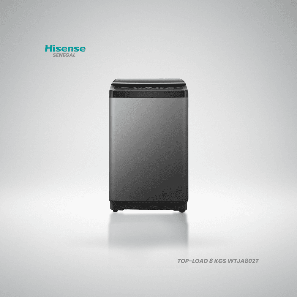 Machine à laver chargement par le haut Hisense WTJA802T 8kg blanche avec double filtre et pompe à eau