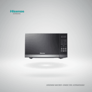 Micro-ondes numérique Hisense H36MOMMI 36 litres avec porte miroir et affichage LED bleu