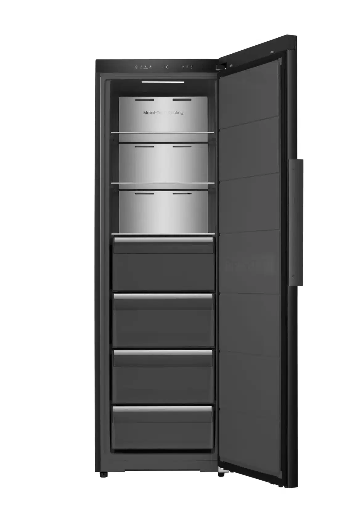 hisense congelateur vertical ft5k310gsfc 310l noir nofrost