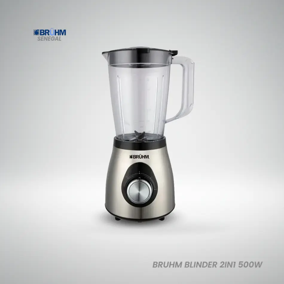 Blender puissant Bruhm 500W BBP-15500PSM bol 1.5L - Teranga Tech Store