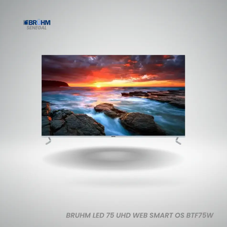 Téléviseur monumental Smart TV Bruhm 75 pouces 4K UHD WebOS - Teranga Tech Store