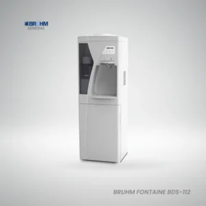 Fontaine à eau Bruhm BDS-112 blanche avec deux robinets et frigo - Teranga Tech Store