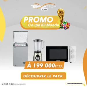 Pack Flash Essentiel Maison – Congélateur + Mixeur Bruhm + Micro-ondes Hisense