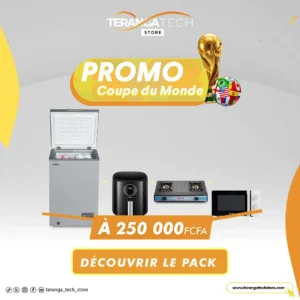 Pack Flash-Congélateur Bruhm + Air Fryer + Cuisinière + Micro-ondes Hisense