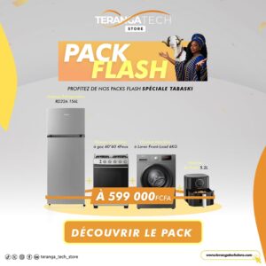 Pack Flash Tabaski Cuisine – Réfrigérateur + Cuisinière + Lave-linge + Air Fryer Hisense