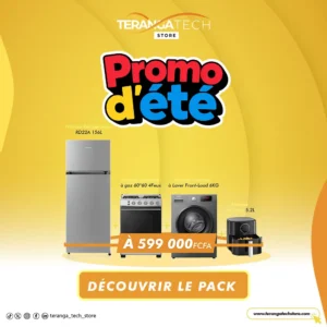 Pack Flash Confort Cuisine & Soin – Réfrigérateur + Cuisinière + Machine à Laver + Air Fryer Hisense