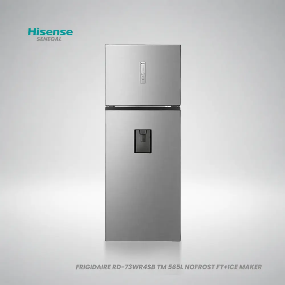 Réfrigérateur Hisense 565L – Fontaine Eau + Glacons + NO FROST INVERTER RD-73WR4SB