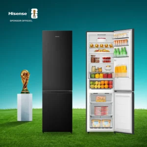 Hisense Ref Comb RB5K330GSFE 370L NOFROST Inverter Kitchen-Fit Noir