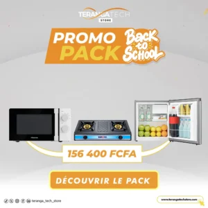 Pack Confort Cuisine – Réfrigérateur + Micro-ondes + Cuisinière 2 Feux