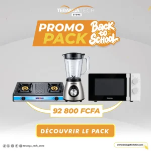 Pack Start Cuisine – Cuisinière 2 Feux + Blender + Micro-ondes Hisense